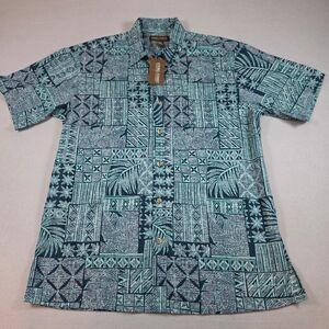 Cookie Street Hawaiian Shirt Men’s Size Medium Tropical Aloha Button Up Shirt